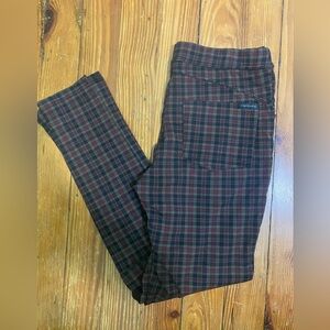 Sanctuary Plaid Pull On Pants - Size M